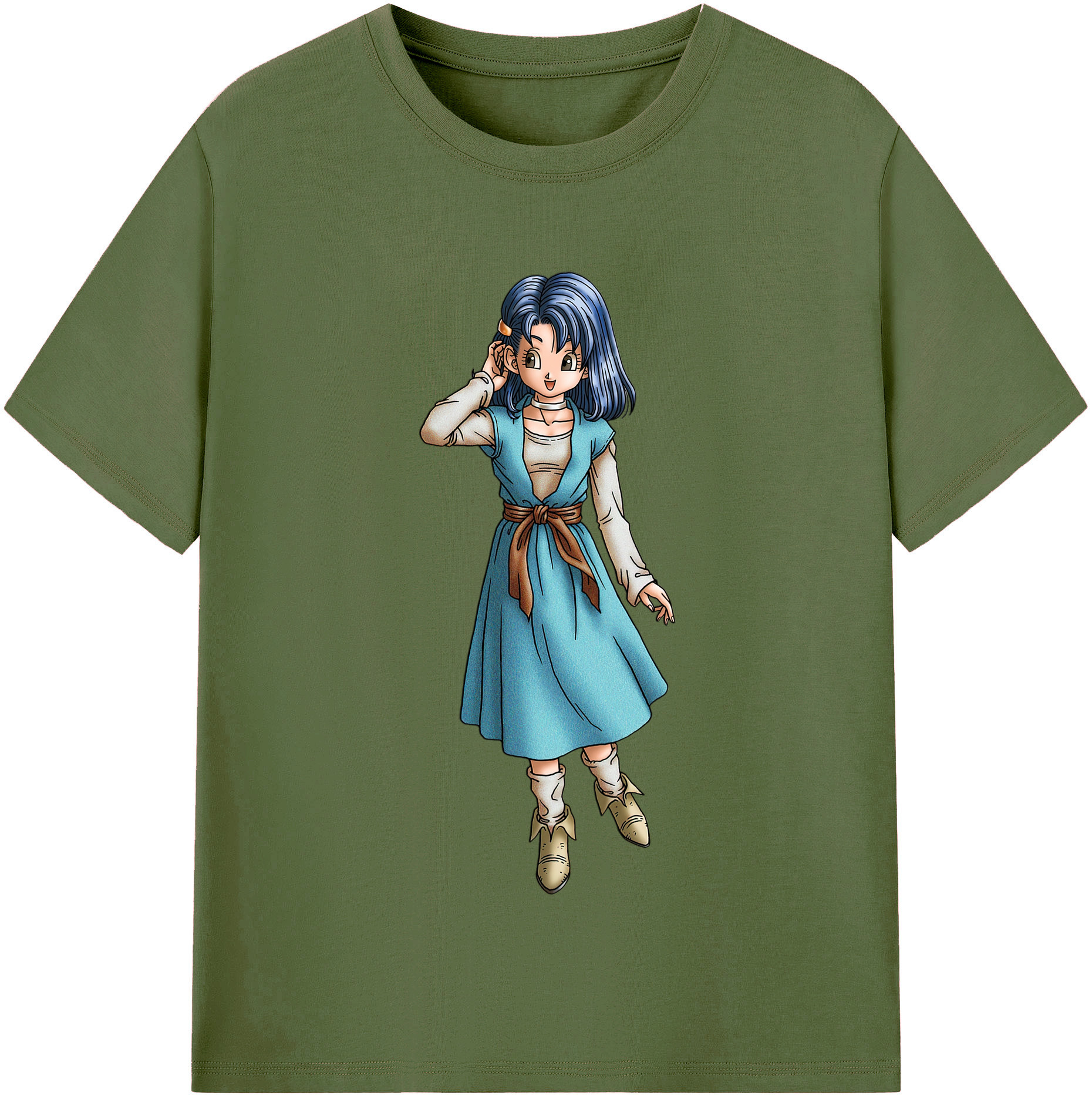 （画像用） ドラゴンクエスト Doragon Kuesuto Dragon Quest 綿100％半袖Tシャツ（フロントプリント）